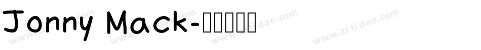 Jonny Mack字体转换